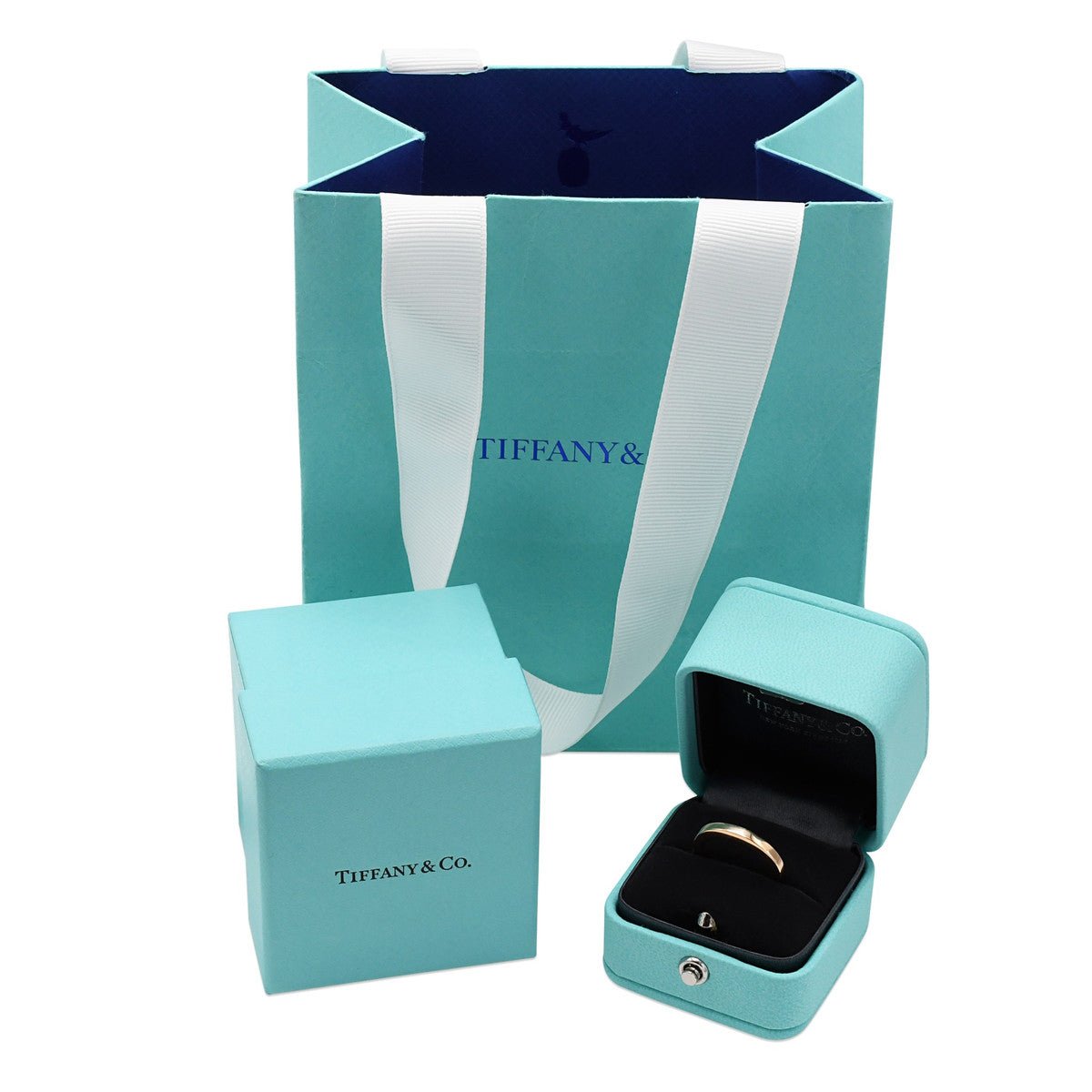 Tiffany Lock Ring Size 50 - 18ct Rose Gold
