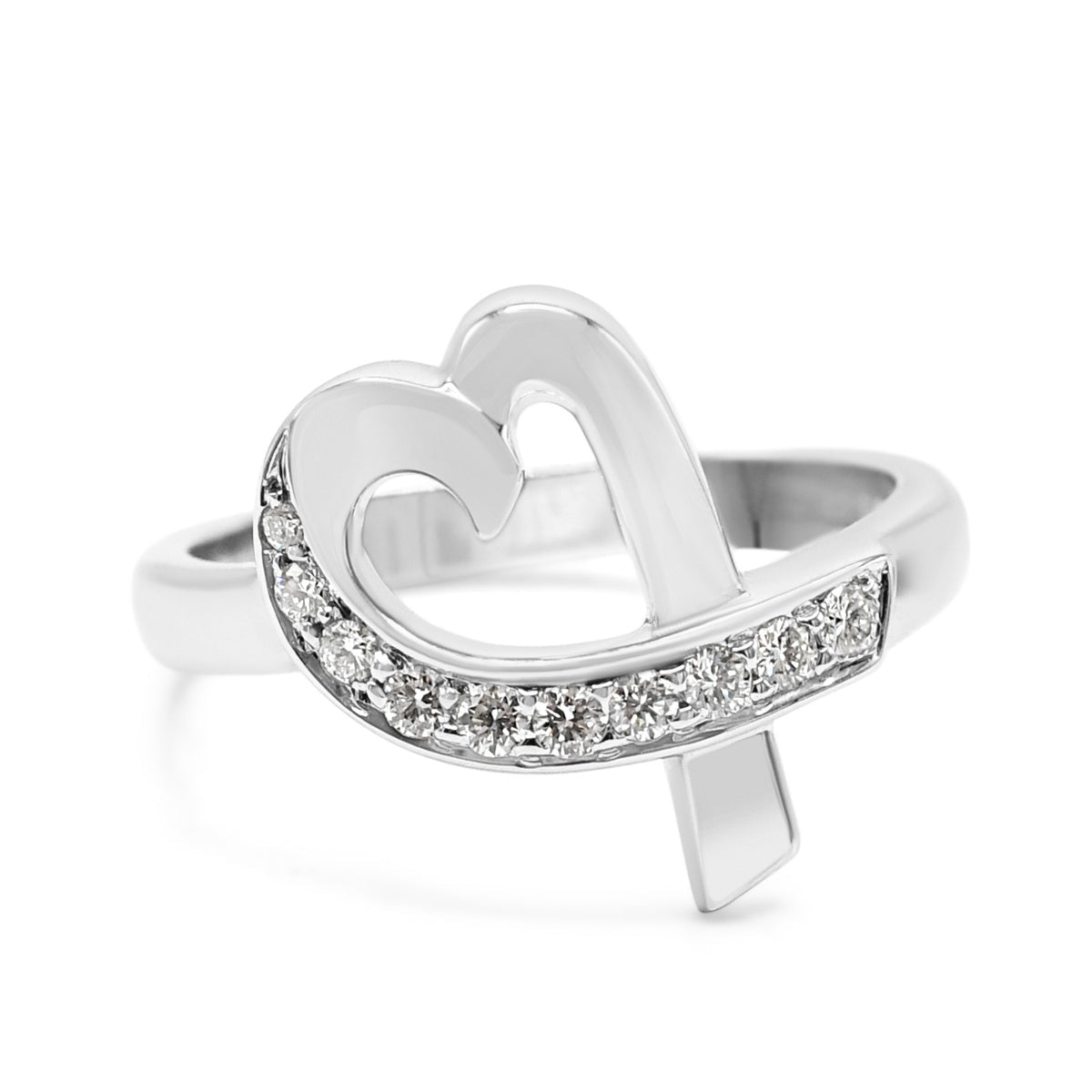 Tiffany Paloma Picasso Loving Heart Diamond Heart Ring