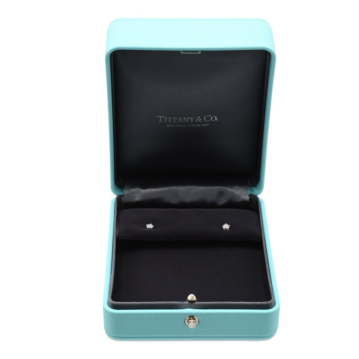 Tiffany Solitaire Brilliant Cut Diamond Earstuds - Platinum
