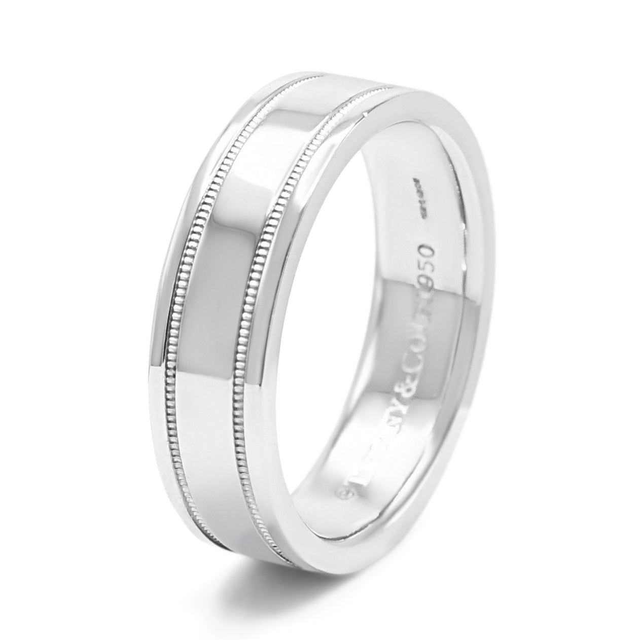 Tiffany Together Milgrain Band Ring - Platinum