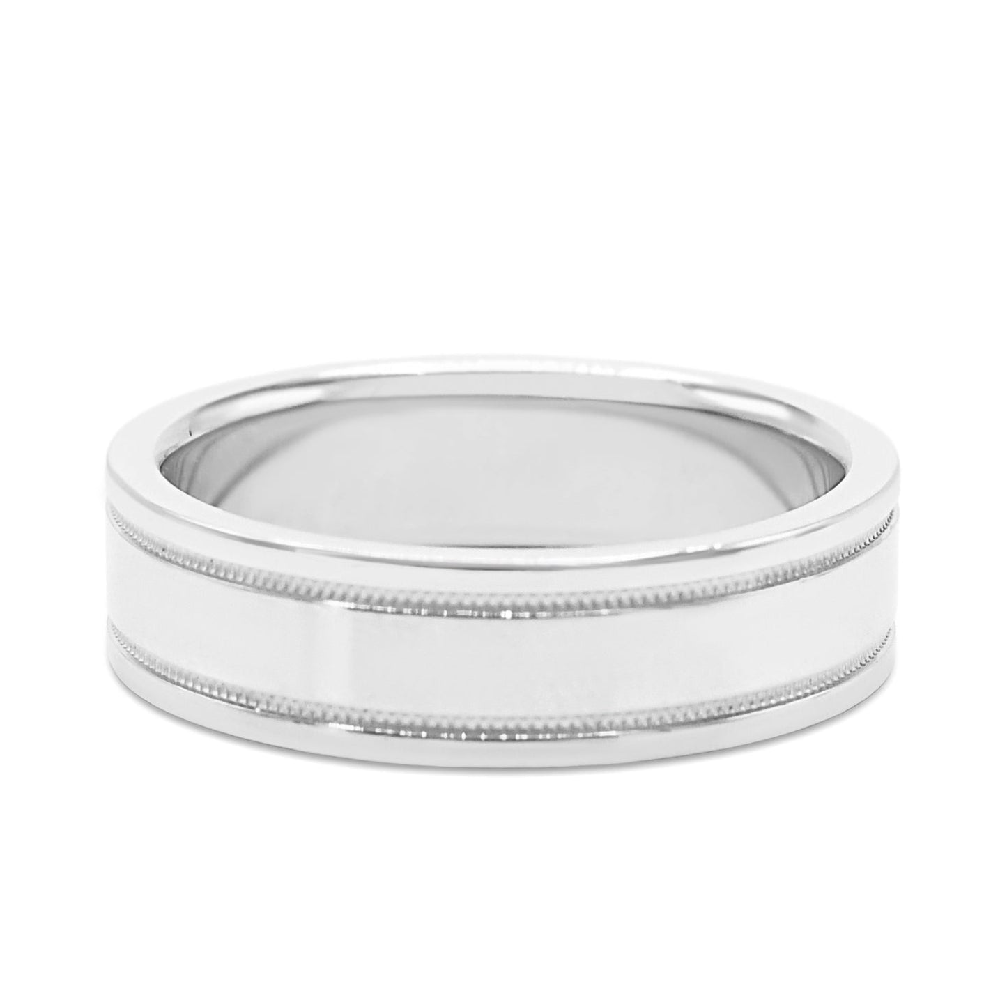 Tiffany Together Milgrain Band Ring - Platinum