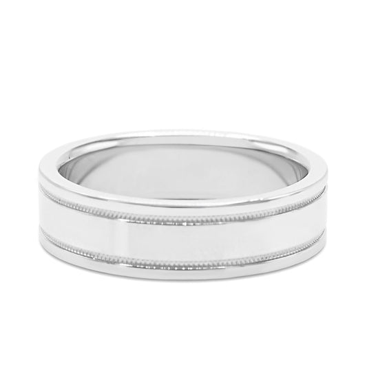 Tiffany Together Milgrain Band Ring - Platinum