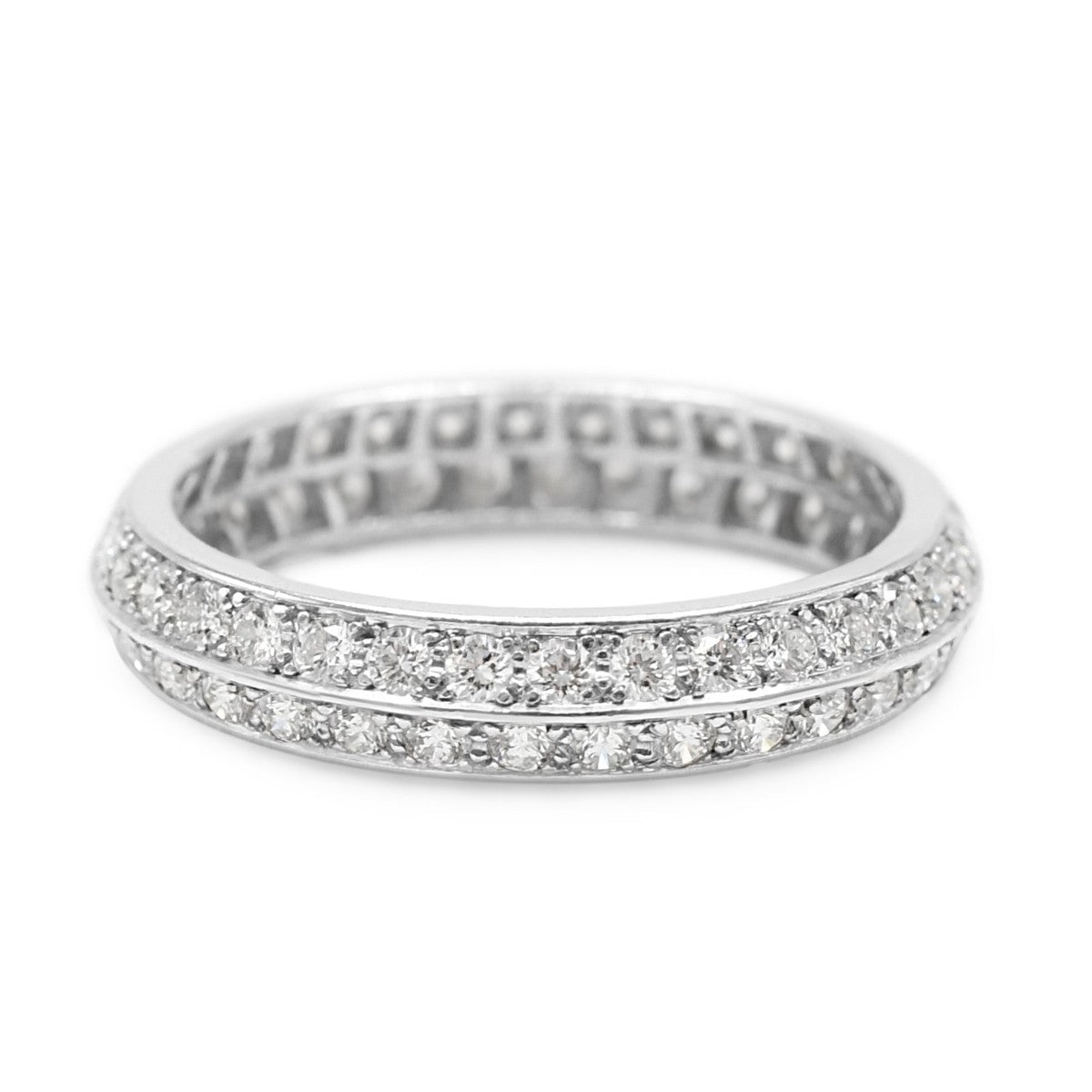 Van Cleef & Arpels Couture Diamond Band Ring Size 52