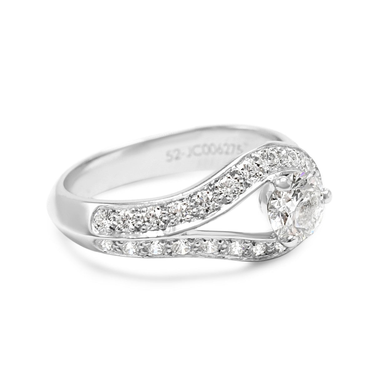 Van Cleef & Arpels Couture Solitaire Diamond Ring - Platinum