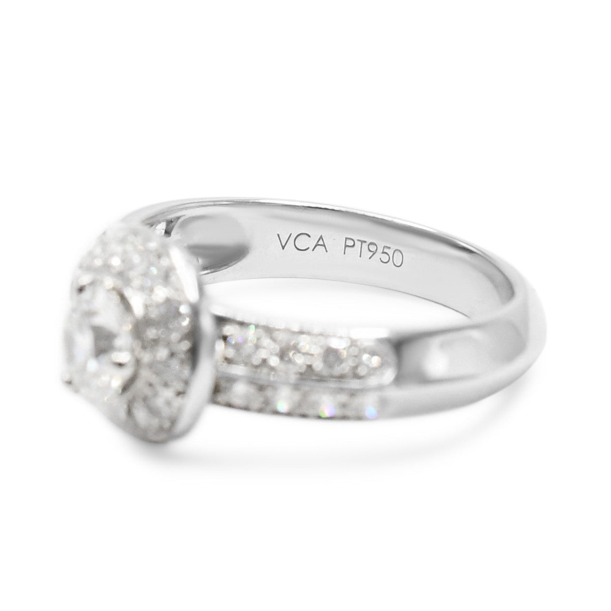 Van Cleef & Arpels Couture Solitaire Diamond Ring - Platinum