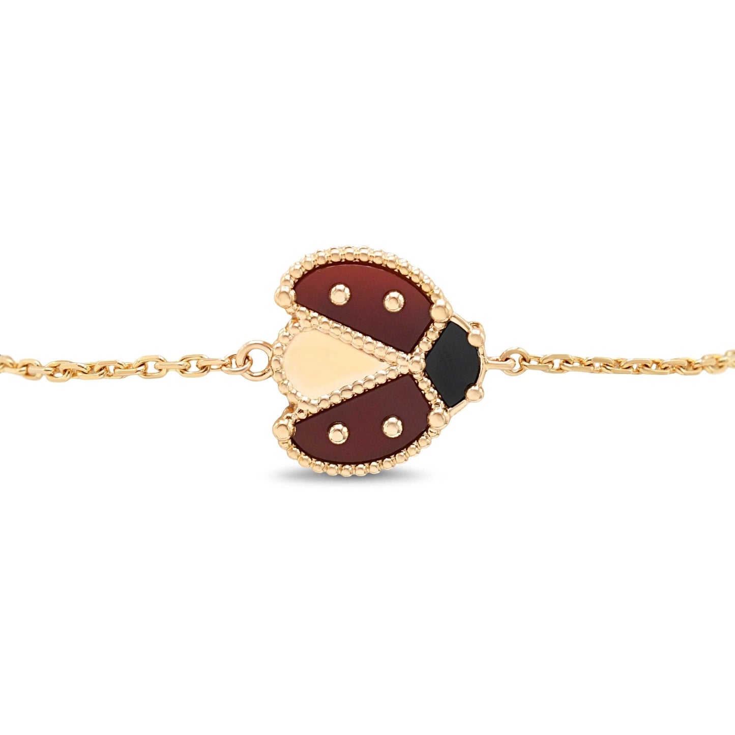 Van Cleef & Arpels Lucky Spring Bracelet, Open Wings Ladybug
