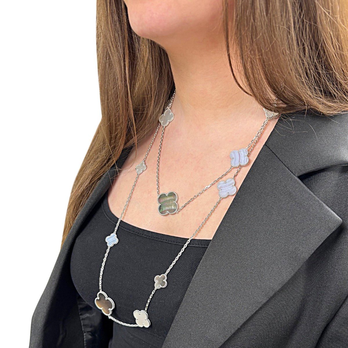 Van Cleef & Arpels Magic Alhambra 16 Motif Long Necklace