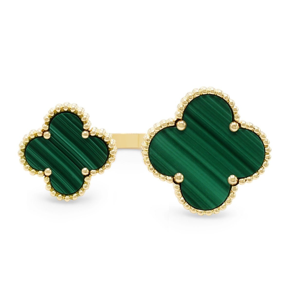 Van Cleef & Arpels Magic Alhambra Malachite Between The Finger Ring - 18ct Yellow Gold