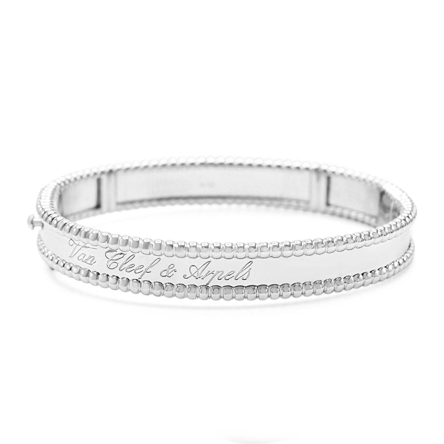 Van Cleef & Arpels Perlée Signature Bangle, Small Model 18ct White Gold