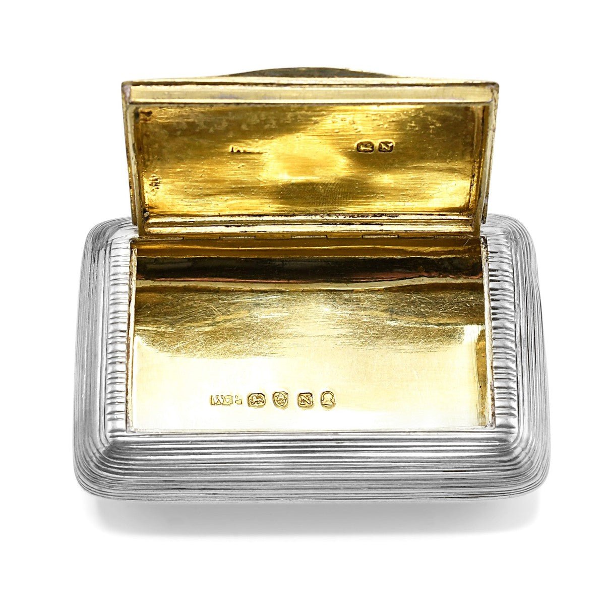William Parker Antique George III Silver Snuff Box Circa 1808